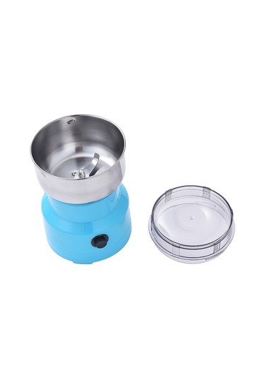 Xiyyadms Stainless Steel Elektrikli Kahve Fıstığı Değirmeni - Açık Kapağı İle Örnekleme, Düşük Gürültü, Çok Amaçlı, Avrupa Standartı Mavi Mavi