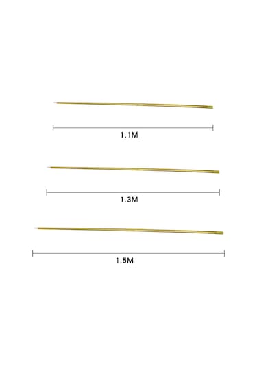 Mufunye Sihirli Değnek - 1.5m Paslanmaz Çelik Büyü Aksesuarı Gümüş