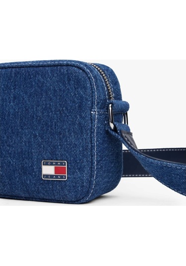 Tommy Jeans Tjw Cool Denim Kamera Kadın Çanta Aw0aw178741af Mavi