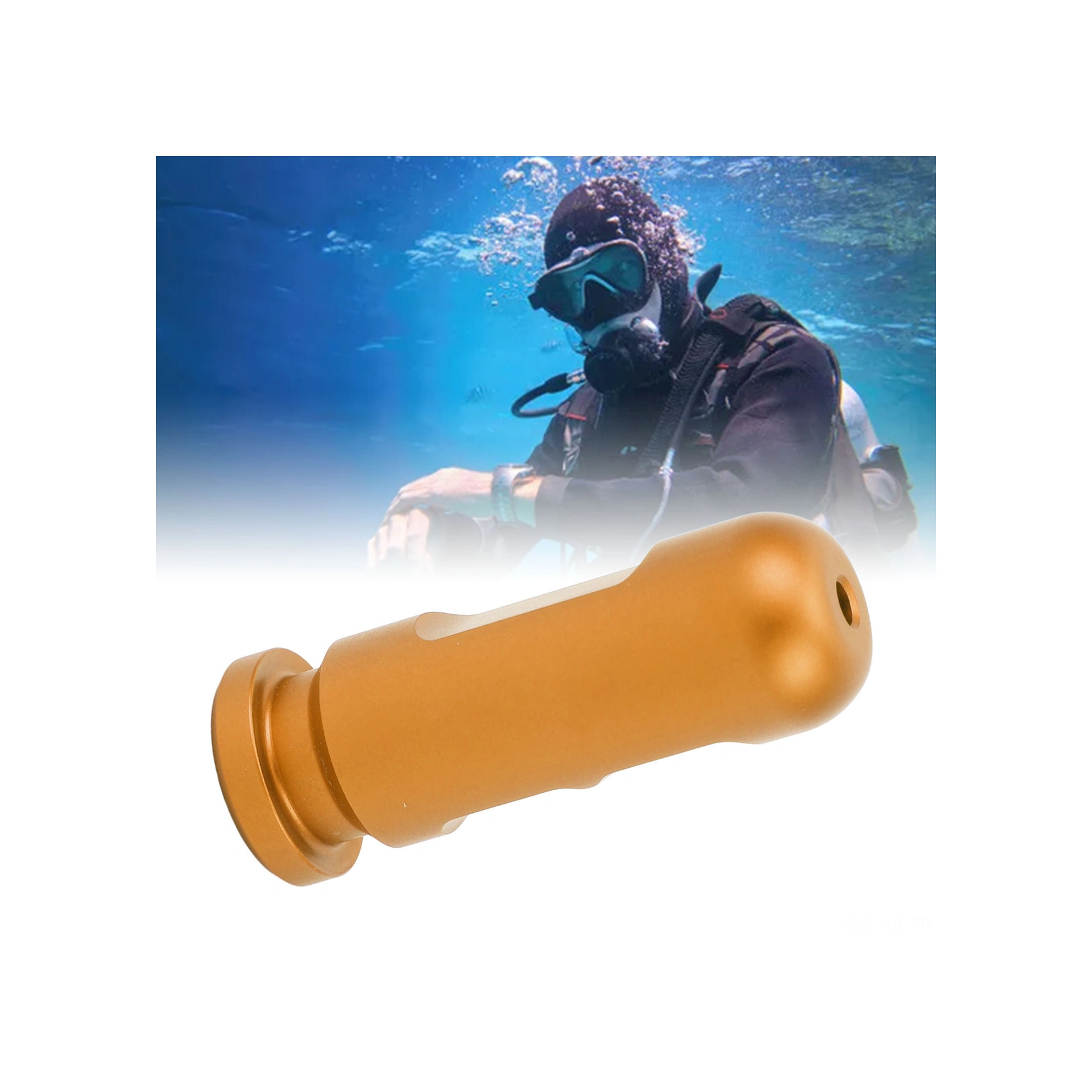 Vkemall Alüminyum Frenzel Kulak Basıncı Dengeleyici - Serbest Dalış Egzersiz Aleti Balonlu Profesyonel Eğitim Gereci Mavi Mavi