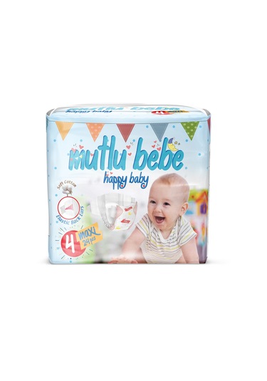 Mutlu Bebe Bebek Bezi 4 Numara Maxi 24 Adet