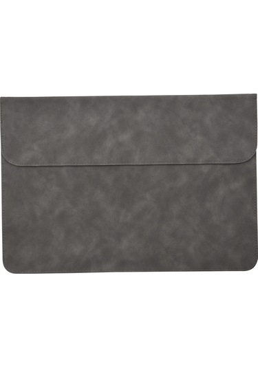 Jeemson Gri Yatay Stil Pu Materyal 15.6 İnç Dizüstü Bilgisayar Çantası - Tablet, Telefon, Dergi Taşıma - Dayanıklı Ve Hafif Gri