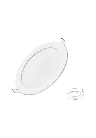18w Sıva Altı Yuvarlak Slim Led Panel Sarı Işık 2 Adet