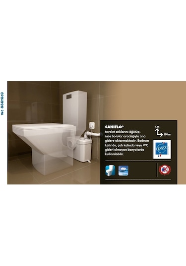 Saniflo - Wc Fos.Tahliye Cihazı - 12 Lt