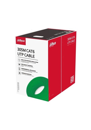 Dahua Cat6 Beyaz Utp Saf Bakır 305m -yeşil