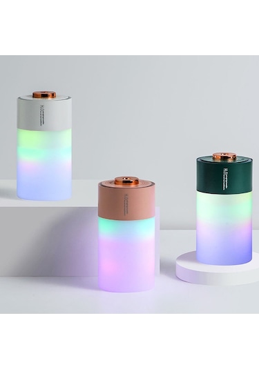 Sones Usb Renkli Bardak Nemlendirici Ev Araba Ortam Işığı Masaüstü Hava Temizleyici Beyaz