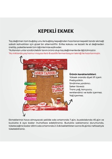 Asrın Tandırı Sağlıklı Beslen Paketi 5'li Lavaş Tandır Ekmeği