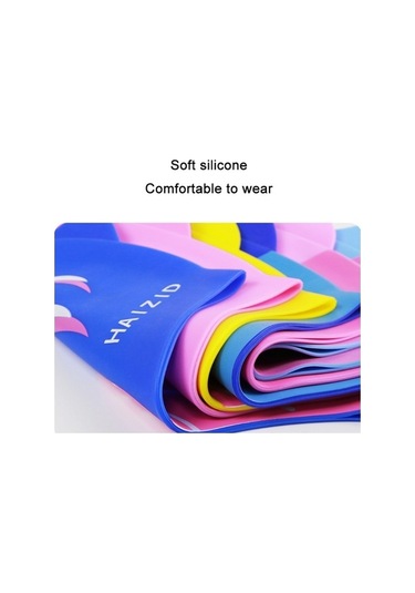 Dm Sevimli Karikatür Su Geçirmez Silikon Çocuk Yüzme Kap Köpekbalığı Dişi Mavi - Haızıd Mavi