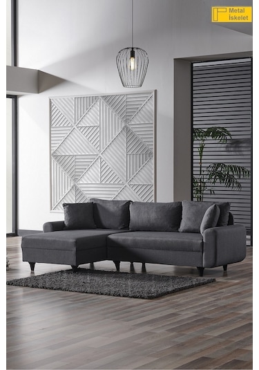 Kagu Corner Flavia Köşe Takımı Koyu Gri