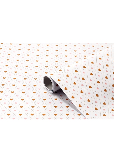 Bigpoint Yapışkanlı Folyo 2m Kalp Desen No:49 X 12 Rulo