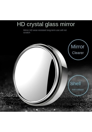 Createtech Yuvarlak Yardımı Vites Sürüş Nokta Küçük Kör Güvenlik Aynası Beyaz Ayna 360 Derece 2 Wt