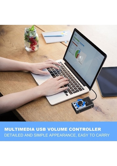 Fortunelane Usb Sesi Düzenleyici, Hızlı Sessiz Buton, Win/mac Uyumlu, Alüminyum, Usb 3.0