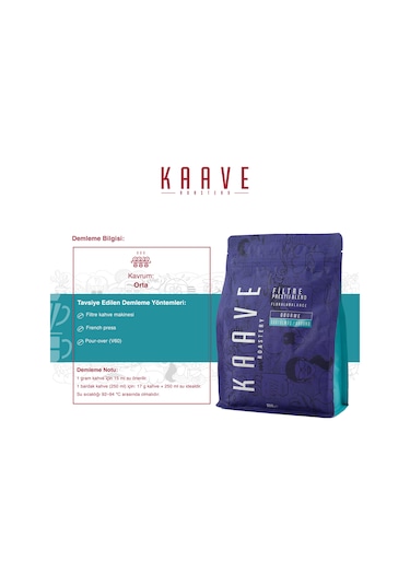 Kaave Roastery Prestij Blend Filtre Kahve 3 x 500 G