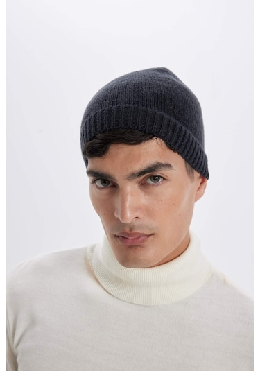 DeFacto Erkek Basic Düz Örme Bere C7138AX24WNAR221