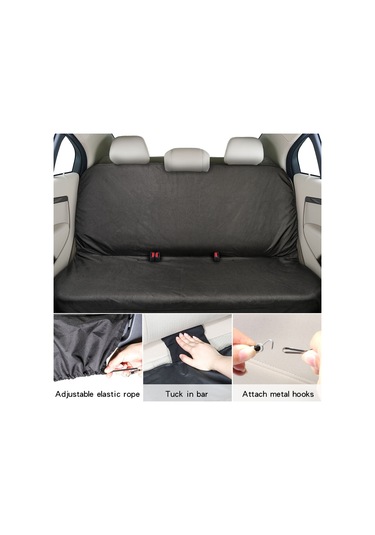 Gajeena Su Geçirmez Arka Koltuk Kılıfı - Evrensel Uyumlu, Kolay Kurulumlu, Dayanıklı Siyah Kumaş 112 Karakter