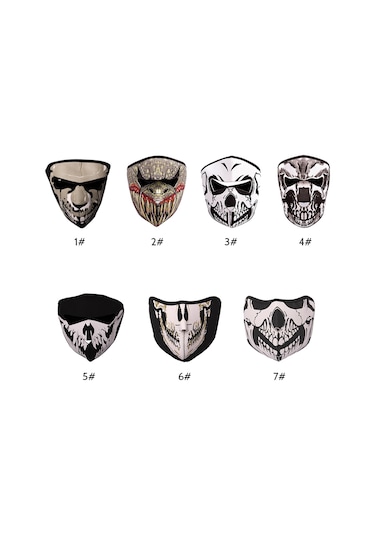 Geeroyoo Dış Mekan Bisiklet Sörfü İçin Spor Taktik Elmas Yüz Maskesi, Rüzgar Koruma, Solunum Kolay, Cs Oyunu Ve Bisiklet Turları İçin Çok Renkli