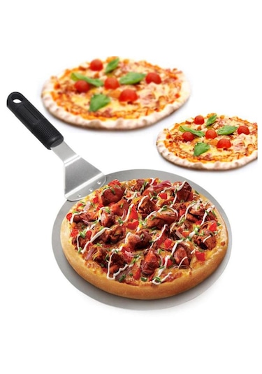 Homyl Paslanmaz Çelik Pizza Kabuğu Fırın Kürek Spatula Gümüş GÜmüş