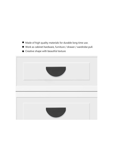 Adet Basit Yarım Dairesel Kulp Hafif Lüks Dolap Kulpu Dolap Kapı Kulpu