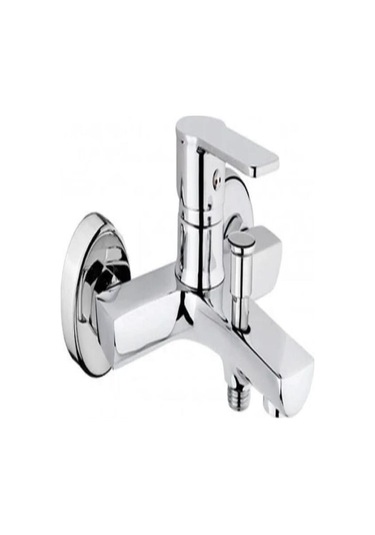 İsaoğlu Yapı Banyo Bataryası Duş Bataryası Silver Gümüş Banyo Musluğu Gümüş