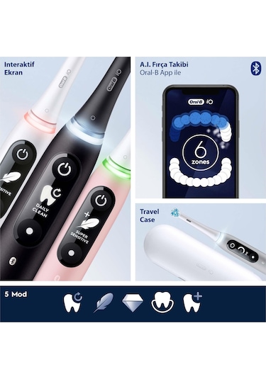 Oral-B iO 6 Şarjlı Diş Fırçası Siyah