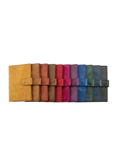 A5 Defter Ve Ajanda Kılıfı - %100 Rainbow Deri - Ko10001 - Camel Camel