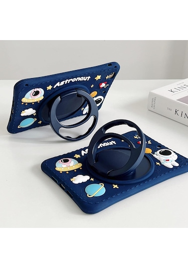 Samsung Galaxy Uyumlu Tab A9 Plus 11 İnç Sm-x110 Kılıf Astronot Çocuk