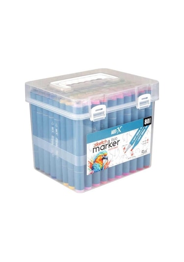 Rich Art X Sketch Marker Duo Çift Uçlu Marker Kalem 80 Renk Set 18051