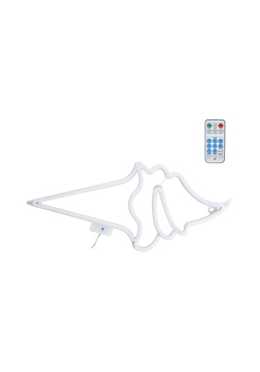 Geeroyoo Mavi Led Dondurma Neon Işığı - 18 Tuşlu Kumanda 8 Modlu Zamanlayıcı Duvar Lambası - Usb/pil Beslemeli - Ev, Restoran, Parti Dekorasyon Aydınlatması Açık Mavi Işık