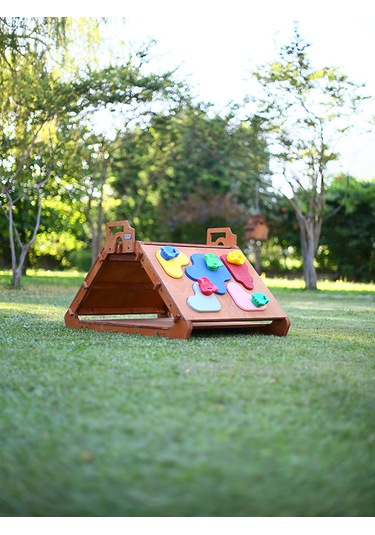 Mandu Ahşap Tırmanma Üçgeni Ahşap Rengi