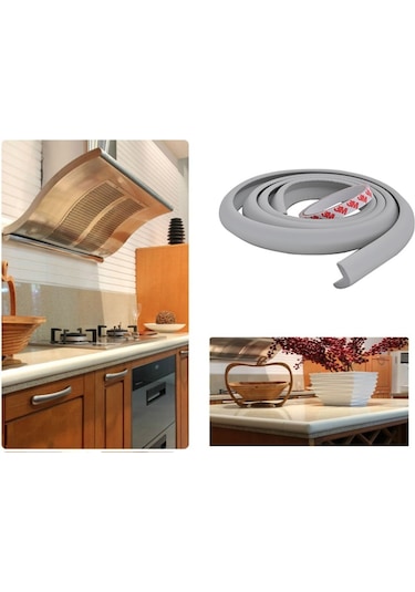 Portakal Safety Kauçuk Kenar Koruyucu Gri 2 M