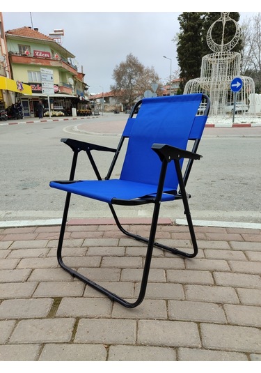 Lüks Plaj Kamp Piknik Sandalyesi Mavi