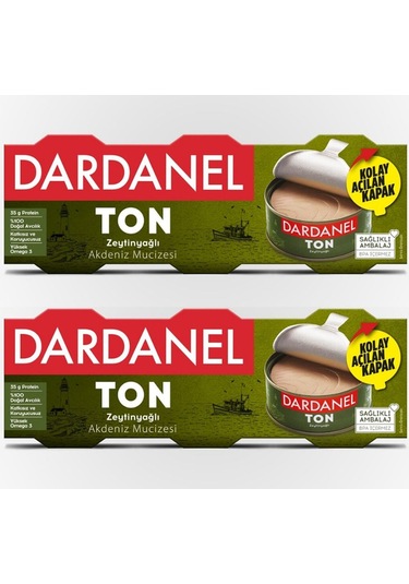 Dardanel  Zeytinyağlı Ton Balığı 3 x 75 G 2'li Paket