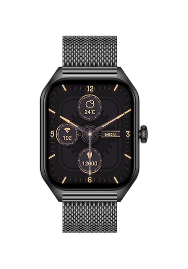 Hzl Classic Black 42 MM Çoklu Fonksiyonlu Akıllı Saat
