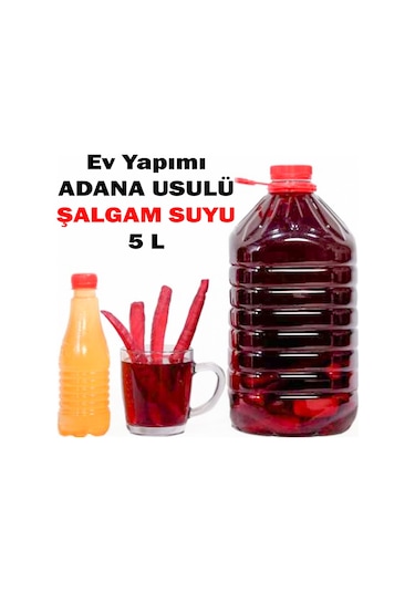 Organik Ev Yapımı Adana Usulü Şalgam Suyu 5 L