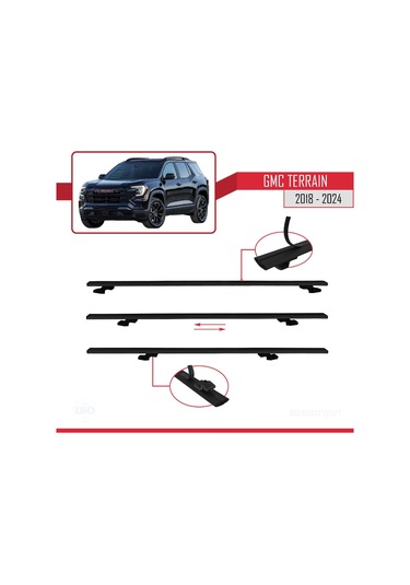 Gmc Terrain 2018-2024 Arası İle Uyumlu Basıc Model Ara Atkı Tavan