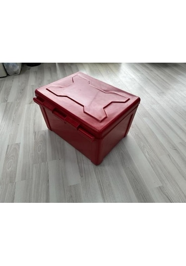 Motosiklet Pizza Servis Çantası Köşeli Kilitli Turuncu 90 Litre Turuncu