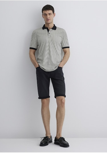 Mavi - Nicholas Dark Smoke Mavi Black Jean Şort 0416081307 Turuncu