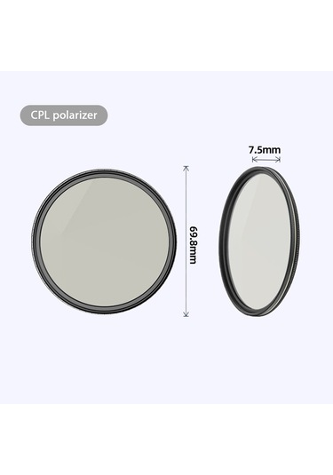 Springsun 6.7 İnç Manyetik Telefon Filtre Tutucusu 67mm Cpl Filtreli Telefon Filtre Tutucu İphone Uyumlu 15 Pro Max/ İphone Uyumlu 15 Plus