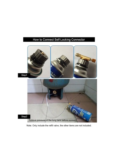 Youmex Kampanyalı Dayanıklı Bakır Gaz Şişe Dolum Valfi - Outdoor Yemek Pişirme İçin Pratik Çözüm Gümüş