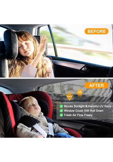 Araç Yan Cam Güneşlik Anne Bebek Emzirme Çocuk Koruyucu Oto Sinek