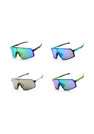 Xq-hd Xq-555 Spor Güneş Gözlüğü Erkek Kadın Parlama Önleyici Uv400 Yarış Gözlükleri Büyük Çerçeve Gözlükler Bisiklet Gözlükleri - Siyah/gri/renkli