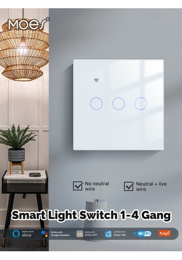 Trendooze Zamanlama Yangın Wifi Uzaktan Uygulaması Tuya Tek Sıfır Sesli Evrensel Dokunmatik Anahtarı Anahtar Anahtar Akıllı Akıllı 1-gang Vi 1-gang