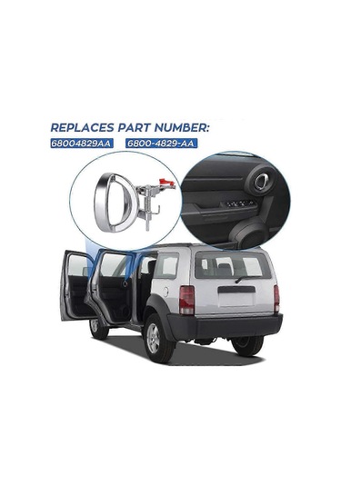 Dodge Nitro 2007-2011 İçin 4 Adet/takım Araç İç Kapı Kolu 68004828aa 68004829aa Saten Kapı Kolu Kaiyi