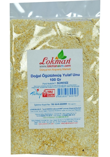 Lokman Avm Doğal Öğütülmüş Yulaf Unu 100 G