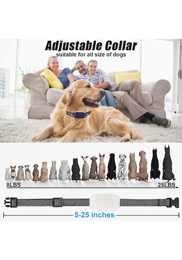 Uu0259w Köpek Eğitim Cihazı Köpekler İçin Havlama Tasması Su Beyaz