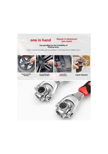 Skycity 52 Parça Çok İşlevli Tokmak Seti - 360 Derece Erişim, 8-21 Boyut Aralığı, Dayanıklı Malzeme İle Tamir Ve Onarım Gereçleri