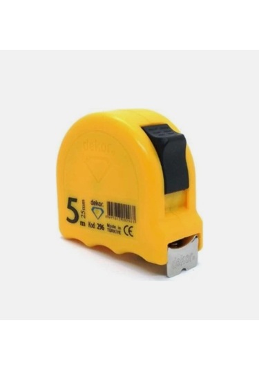 Dekor 5 Metre 25 Mm, Dekor Şerit Metre Sarı No: 296 5 M