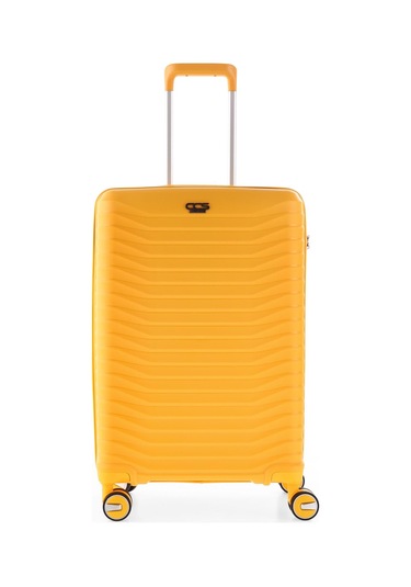 5235 Polipropilen Büyük Boy Valiz Beyaz-bej Beyaz - Bej