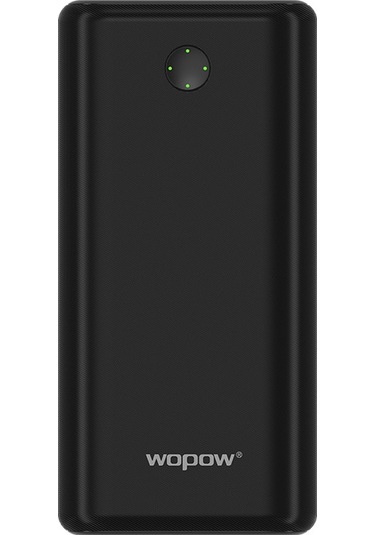 Leezsing Wopow Wp02 20000mah Çift Usb Taşınabilir Şarj Cihazı, Hızlı Şarj Ve Led Gösterge, Siyah