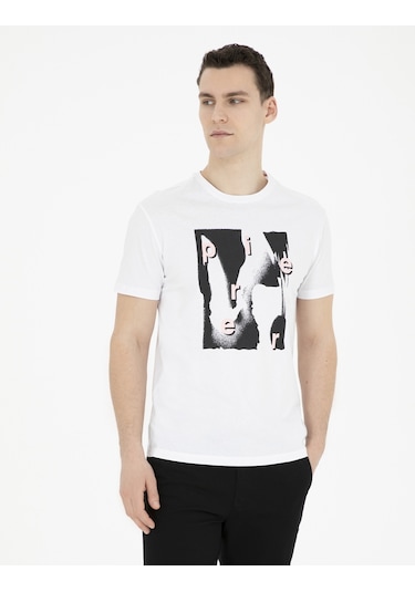 Pierre Cardin Erkek Beyaz Tişört 50282065-vr013 Beyaz